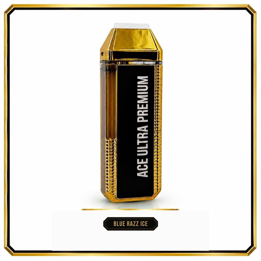 Blue Razz Ice — ACE ULTRA FIFA THC diamond sauce disposable vape