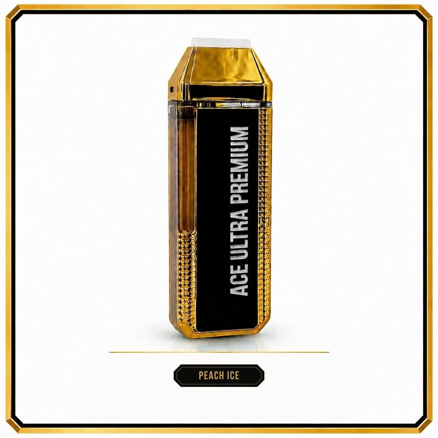 Peach Ice — ACE ULTRA FIFA THC diamond sauce disposable vape